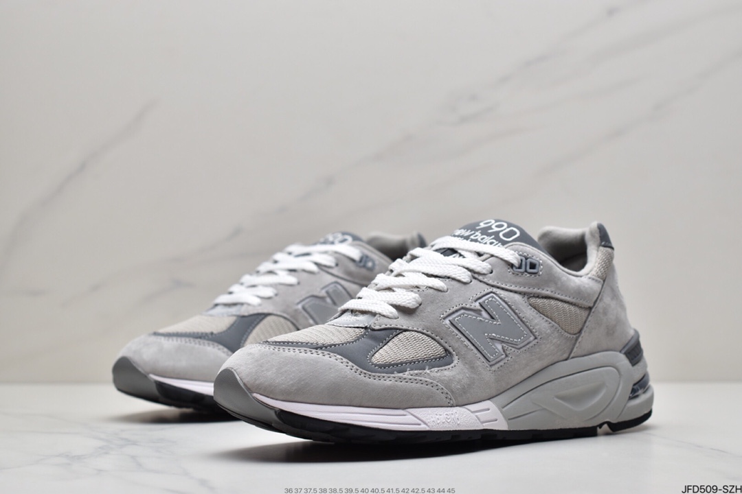 170 NB新百伦New Balance 990v2高端美产系列经典复古休闲运动慢跑鞋：M990BK2 M990GR2 M990NV2