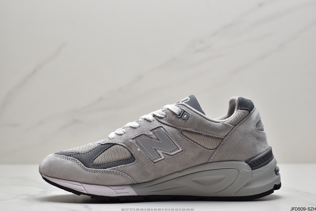 170 NB新百伦New Balance 990v2高端美产系列经典复古休闲运动慢跑鞋：M990BK2 M990GR2 M990NV2