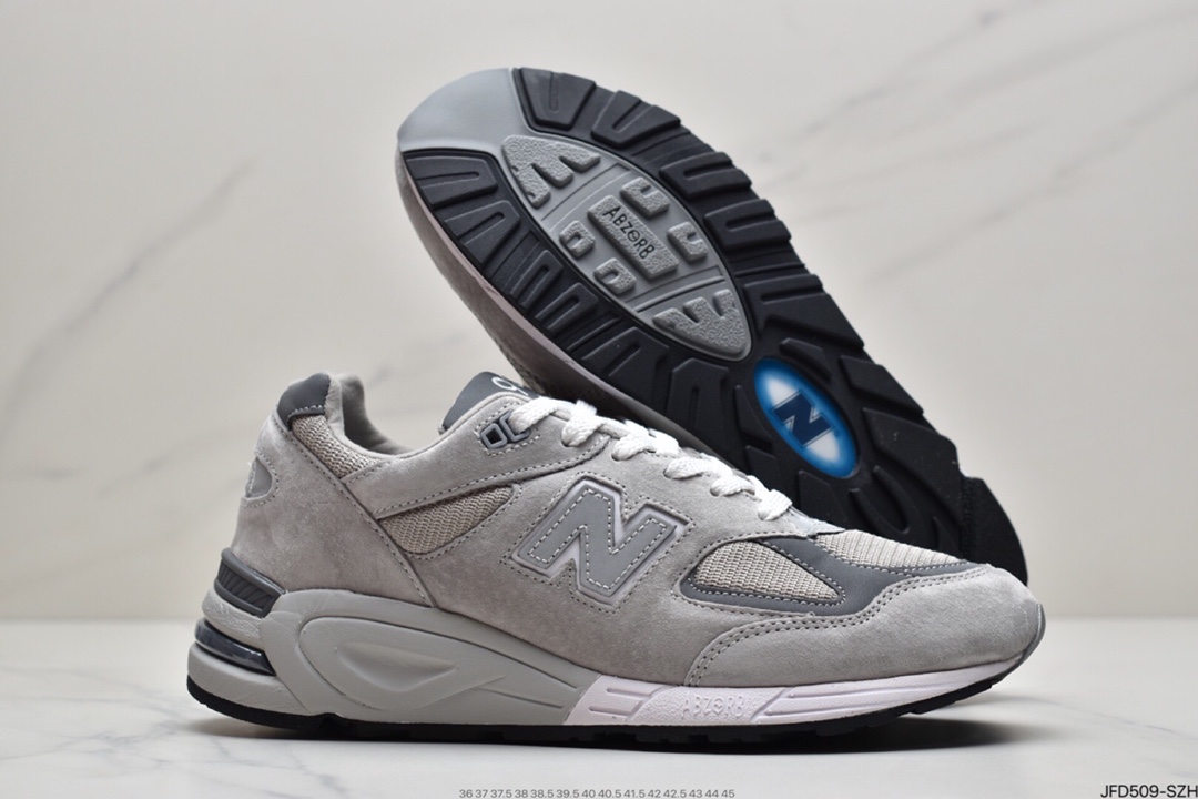 170 NB新百伦New Balance 990v2高端美产系列经典复古休闲运动慢跑鞋：M990BK2 M990GR2 M990NV2