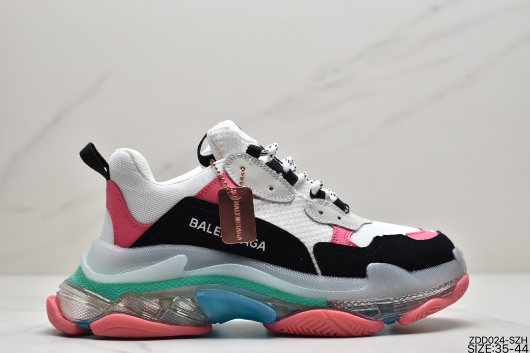 230  巴黎世家老爹鞋 解构主义完美诠释潮流新时尚Balenciaga Triple-S Sneaker 时装复古厚底 656686 W06G0 1001