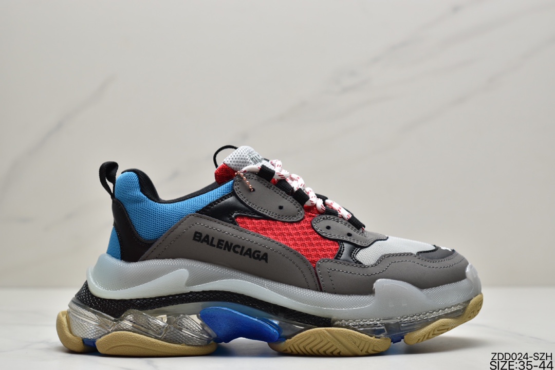 230  巴黎世家老爹鞋 解构主义完美诠释潮流新时尚Balenciaga Triple-S Sneaker 时装复古厚底 656686 W06G0 1001