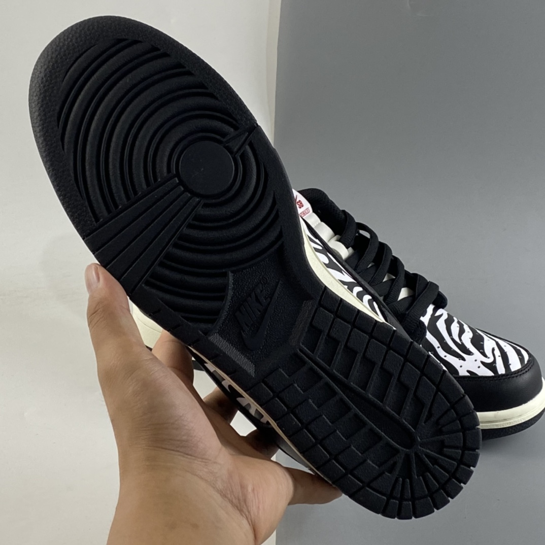 P380  Quartersnacks x  NIKE SB  Dunk  ” Zebra” 黑白斑马纹 联名款低帮运动休闲板鞋 DM3510-001
