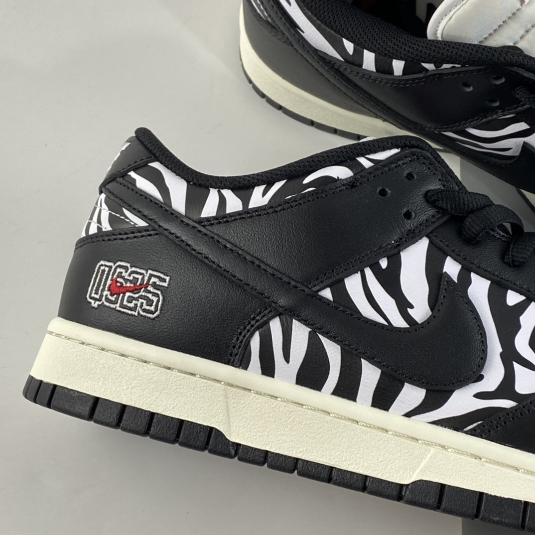 P380  Quartersnacks x  NIKE SB  Dunk  ” Zebra” 黑白斑马纹 联名款低帮运动休闲板鞋 DM3510-001