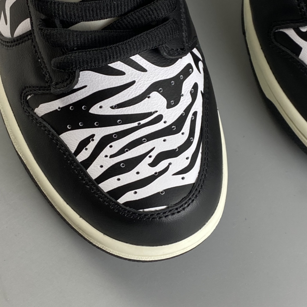 P380  Quartersnacks x  NIKE SB  Dunk  ” Zebra” 黑白斑马纹 联名款低帮运动休闲板鞋 DM3510-001