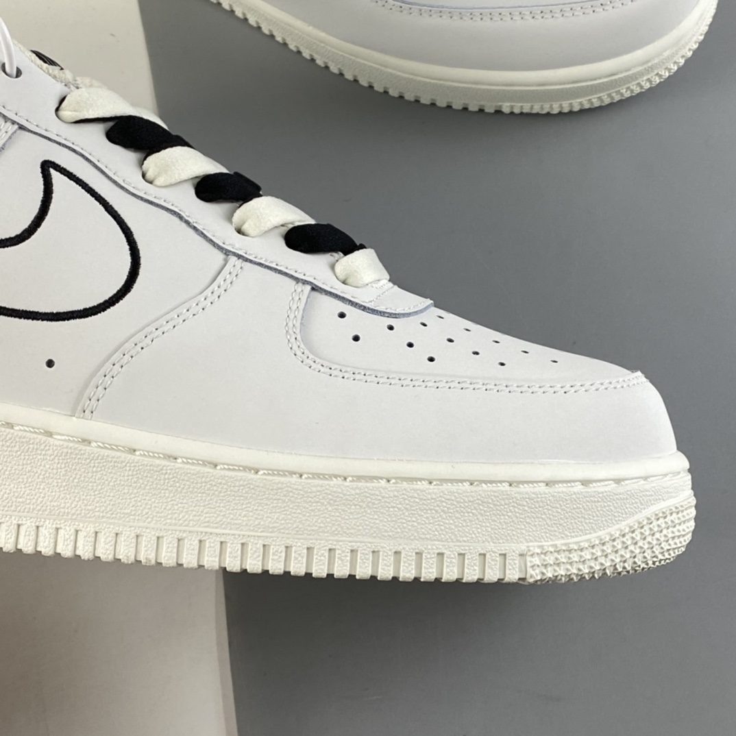 P240  NIKE Air Force 1 Low ’07  “米白红电绣勾”空军一号低帮休闲板鞋 CL6326-108