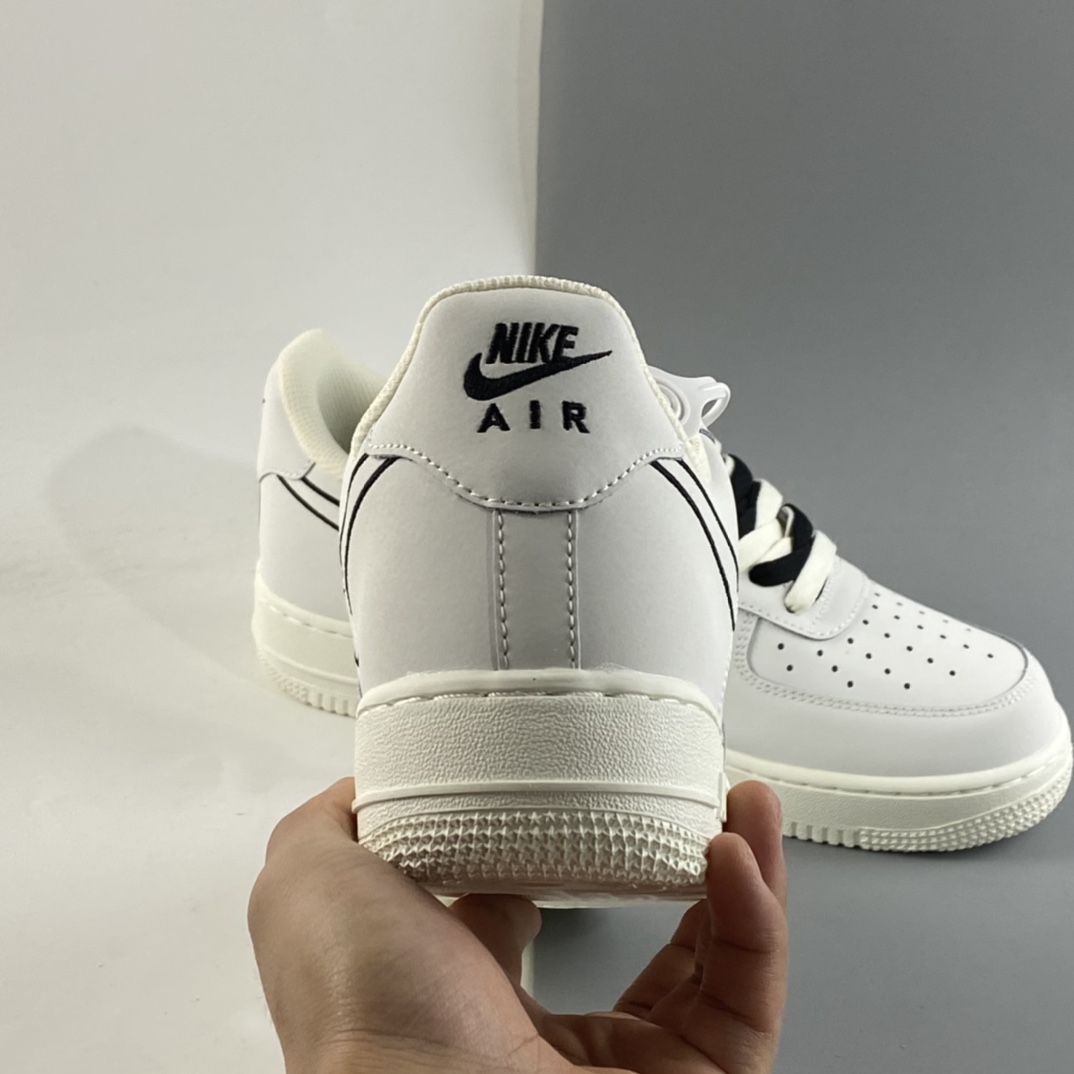 P240  NIKE Air Force 1 Low ’07  “米白红电绣勾”空军一号低帮休闲板鞋 CL6326-108