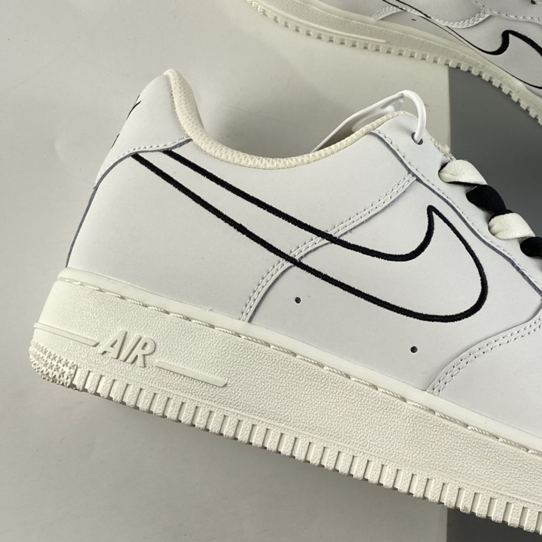 P240  NIKE Air Force 1 Low ’07  “米白红电绣勾”空军一号低帮休闲板鞋 CL6326-108