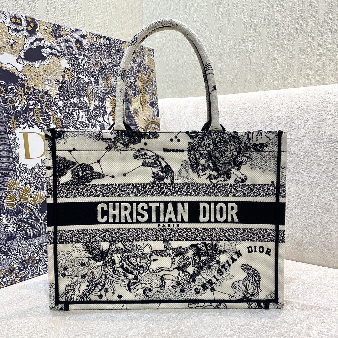Christian Dior 2021 Large Toile De Jouy Reverse Book Tote  Blue Totes  Handbags  CHR325134  The RealReal