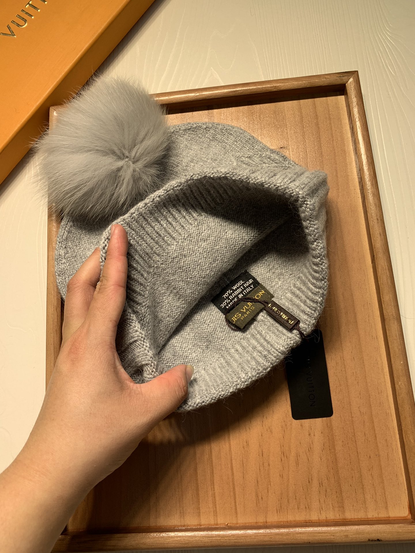 🌹。L家。 【羊毛单帽-带狐狸毛球】客供小羊毛！珍贵典藏的灵魂帽子！客供色纱.每个颜色都非常好看！经典！