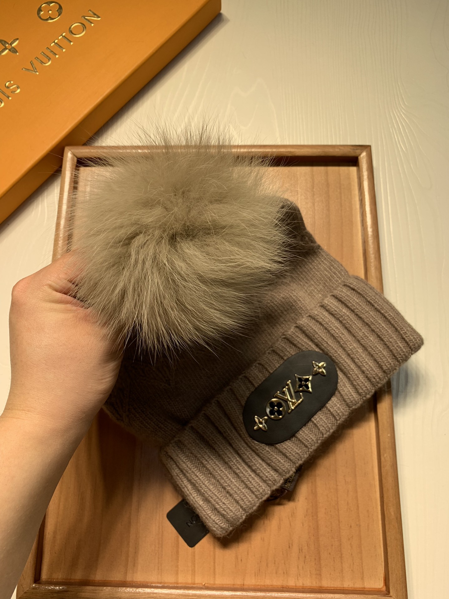 🌹。L家。 【羊毛单帽-带狐狸毛球】客供小羊毛！珍贵典藏的灵魂帽子！客供色纱.每个颜色都非常好看！经典！