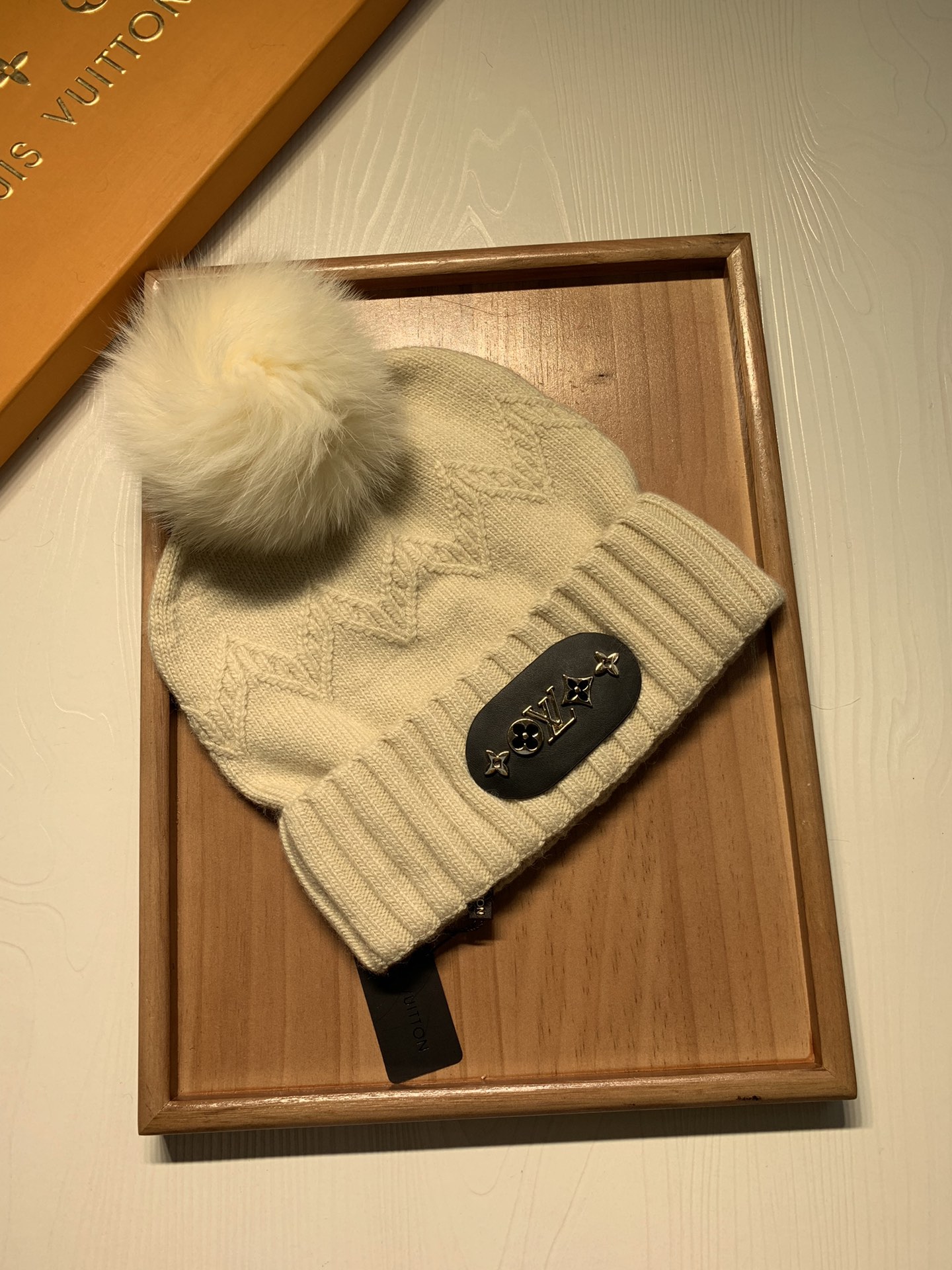 🌹。L家。 【羊毛单帽-带狐狸毛球】客供小羊毛！珍贵典藏的灵魂帽子！客供色纱.每个颜色都非常好看！经典！