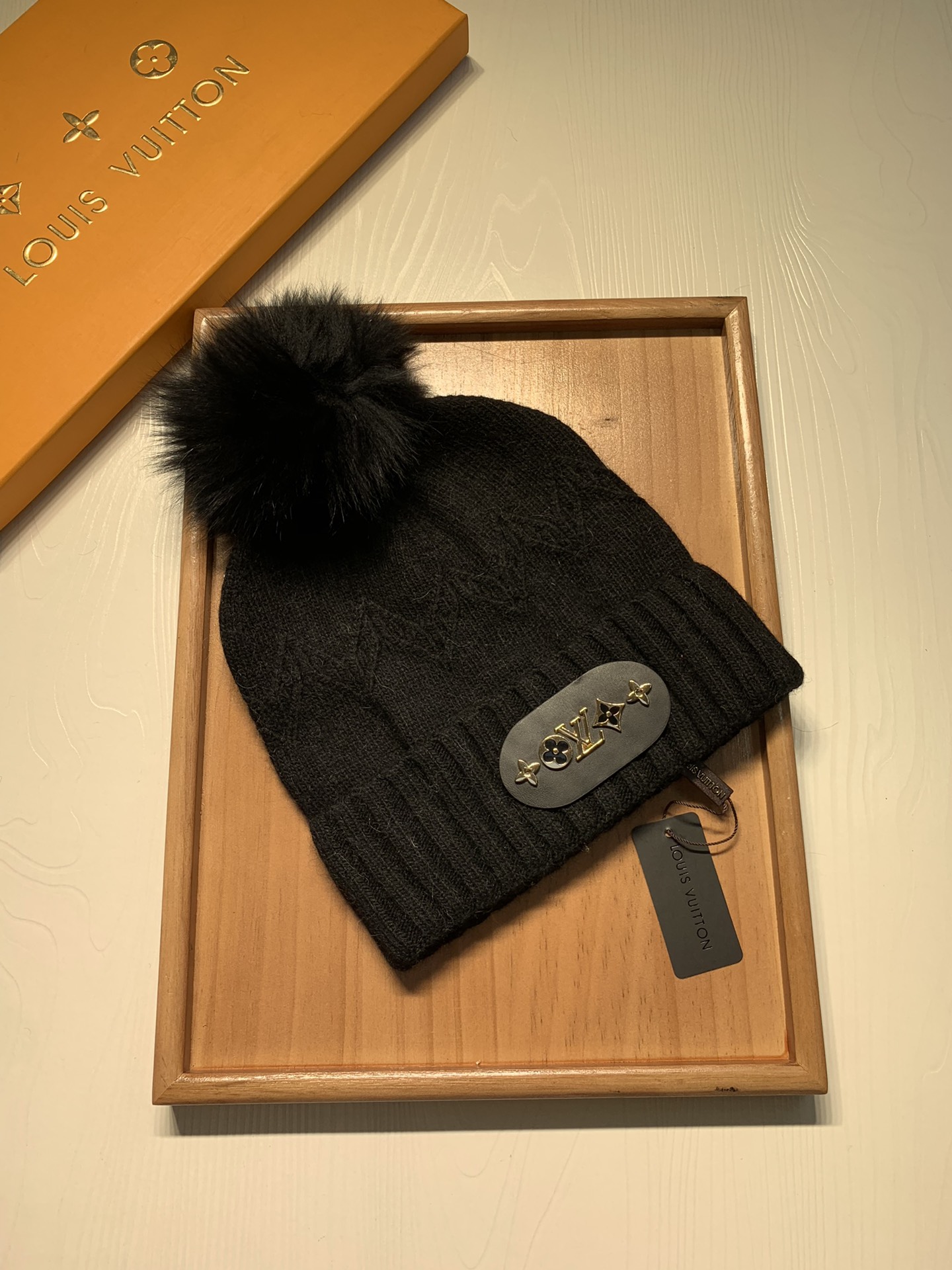 🌹。L家。 【羊毛单帽-带狐狸毛球】客供小羊毛！珍贵典藏的灵魂帽子！客供色纱.每个颜色都非常好看！经典！