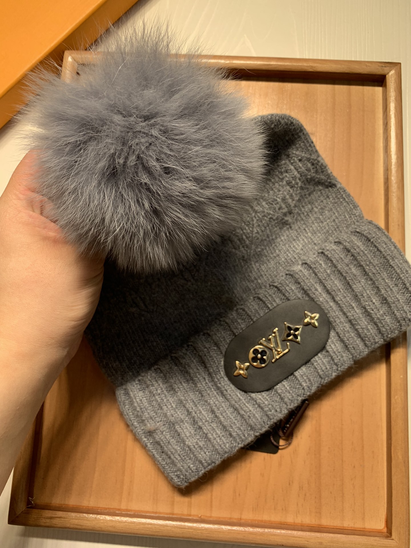 🌹。L家。 【羊毛单帽-带狐狸毛球】客供小羊毛！珍贵典藏的灵魂帽子！客供色纱.每个颜色都非常好看！经典！