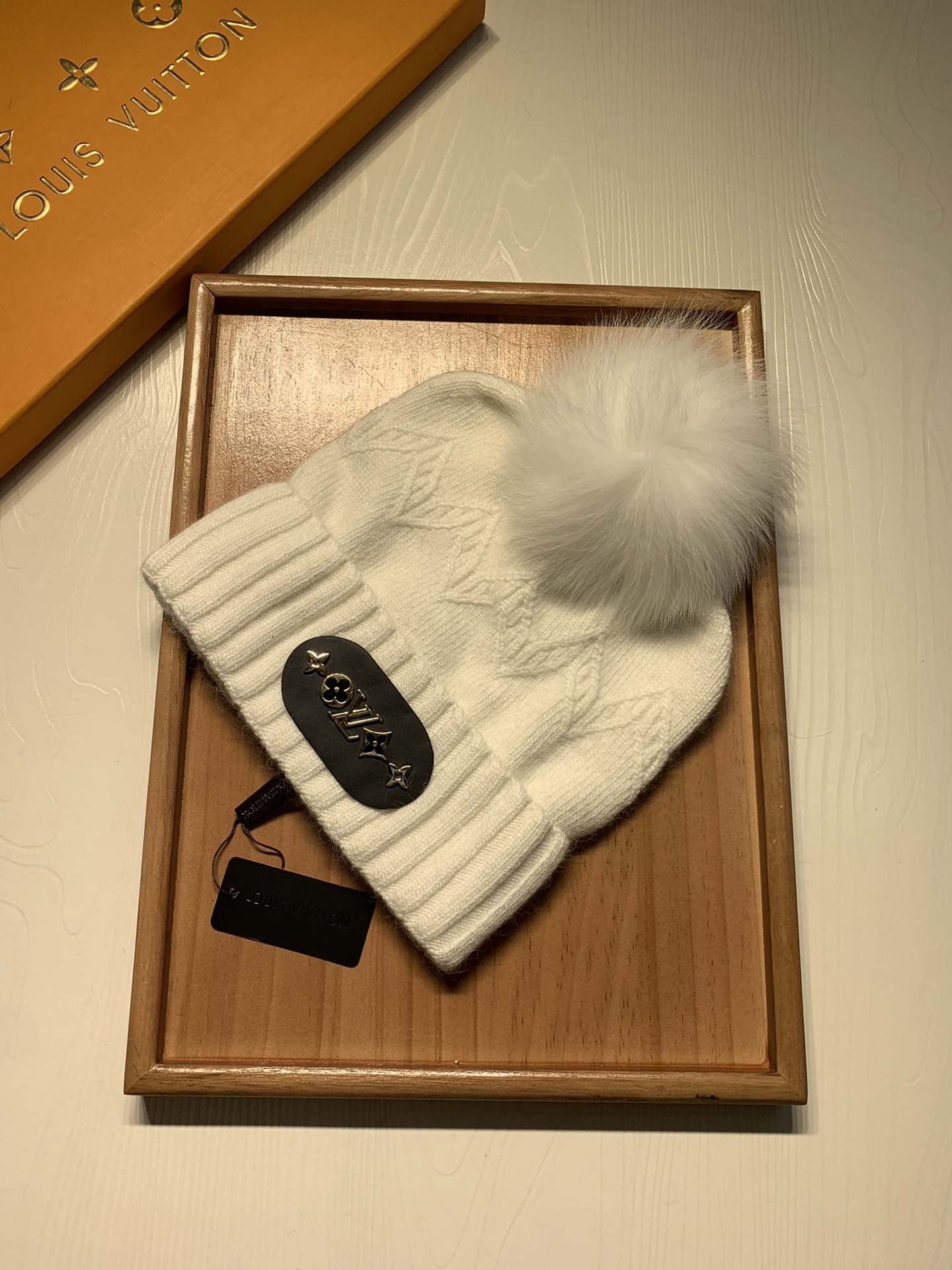 🌹。L家。 【羊毛单帽-带狐狸毛球】客供小羊毛！珍贵典藏的灵魂帽子！客供色纱.每个颜色都非常好看！经典！