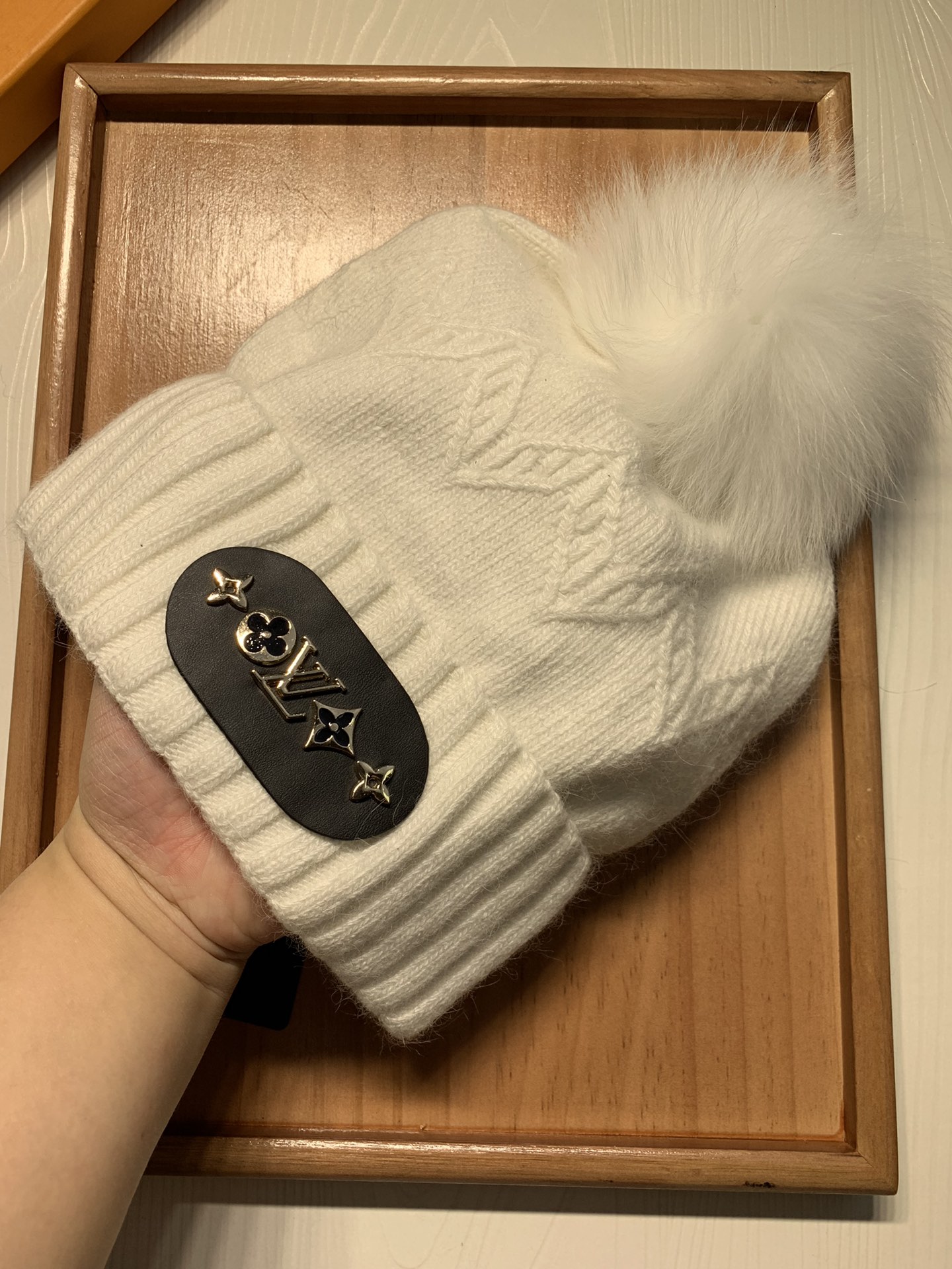 🌹。L家。 【羊毛单帽-带狐狸毛球】客供小羊毛！珍贵典藏的灵魂帽子！客供色纱.每个颜色都非常好看！经典！