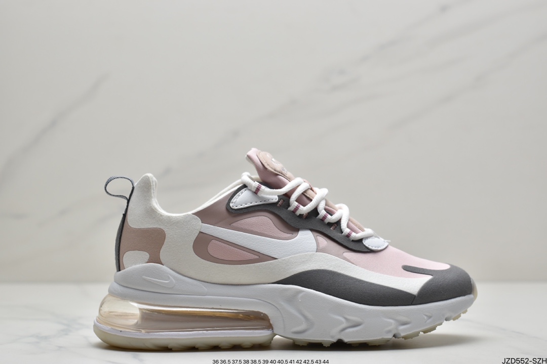 140 耐克Nike Wmns Air Max 270 React ”White/Light Blue”270瑞亚赛车慢跑鞋CI3899-500