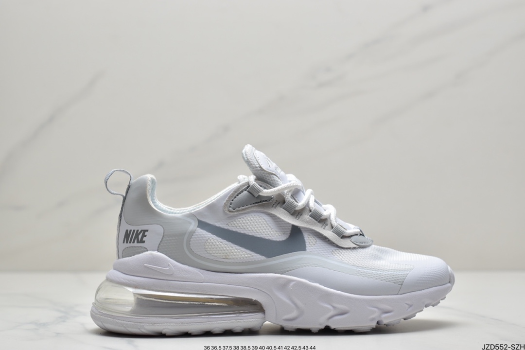 140 耐克Nike Wmns Air Max 270 React ”White/Light Blue”270瑞亚赛车慢跑鞋CI3899-500