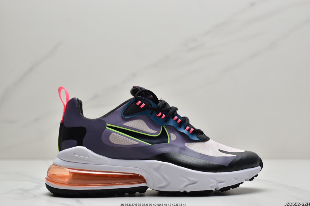 140 耐克Nike Wmns Air Max 270 React ”White/Light Blue”270瑞亚赛车慢跑鞋CI3899-500
