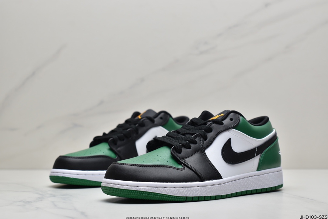 190 Nike Air Jordan 1 Low”Bred Toe”AJ1乔丹一代低帮经典复古文化休闲运动篮球鞋“红黑脚趾”553558-371