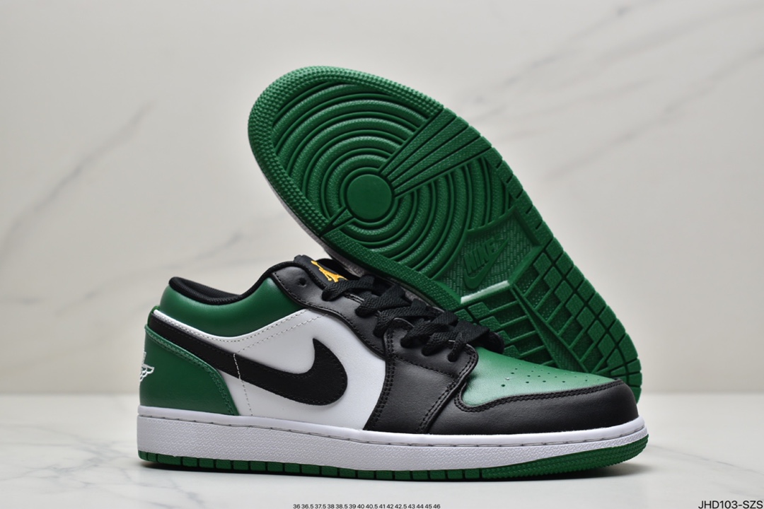 190 Nike Air Jordan 1 Low”Bred Toe”AJ1乔丹一代低帮经典复古文化休闲运动篮球鞋“红黑脚趾”553558-371