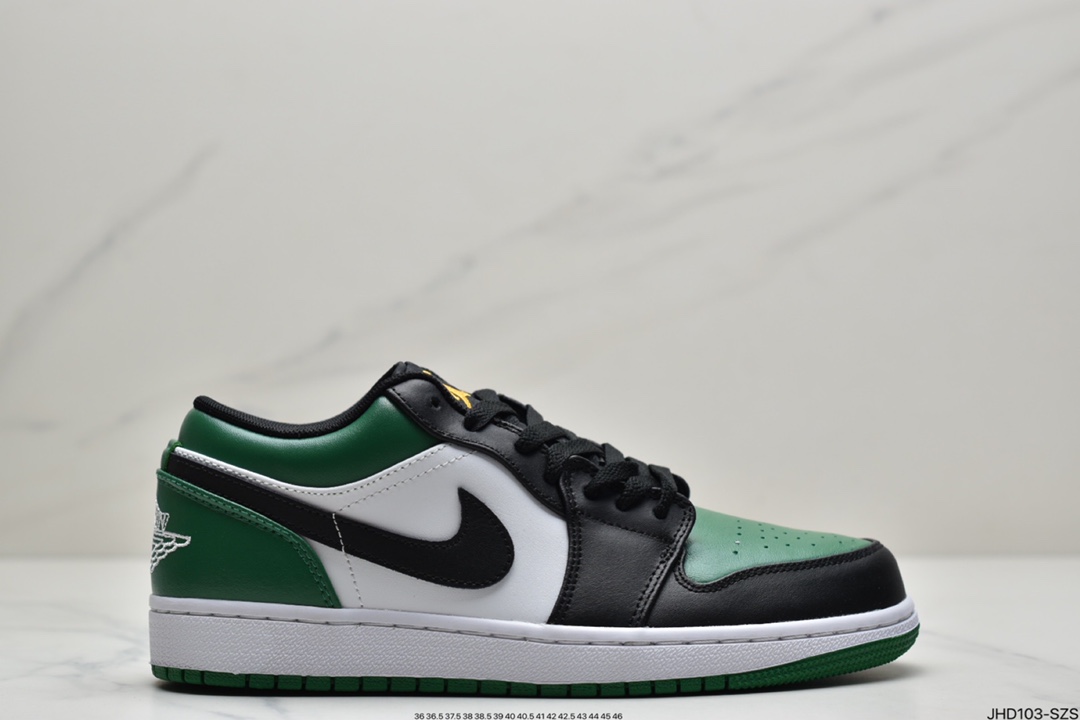 190 Nike Air Jordan 1 Low”Bred Toe”AJ1乔丹一代低帮经典复古文化休闲运动篮球鞋“红黑脚趾”553558-371