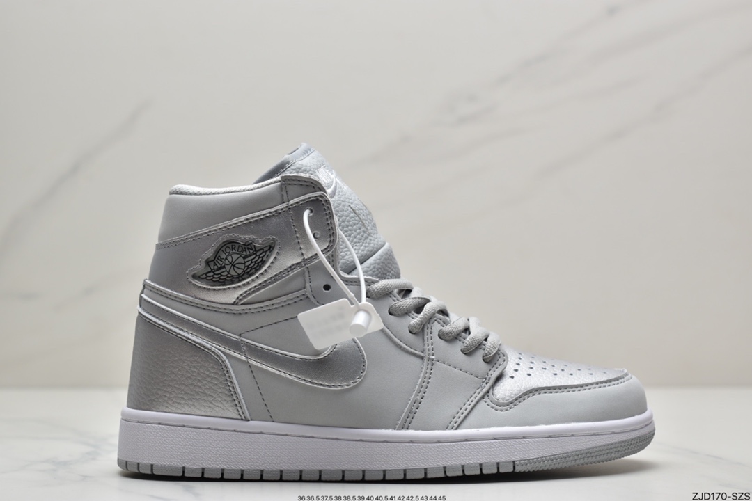 240 Air Jordan 1 High OG 灰银麂皮鞋面