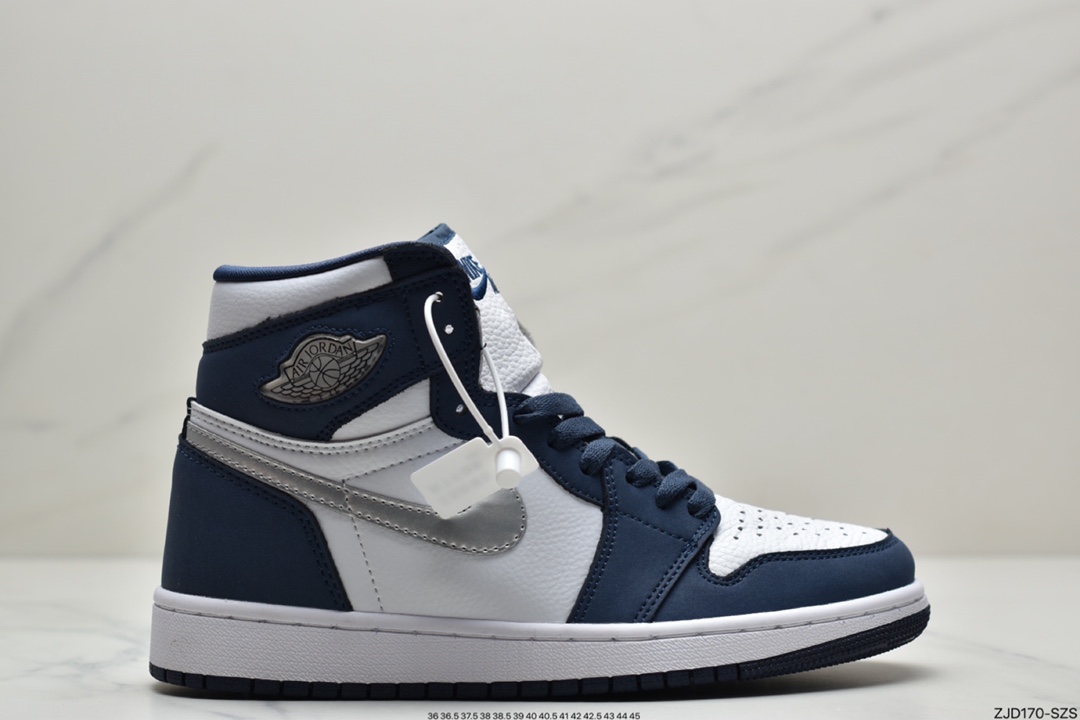 240 Air Jordan 1 High OG 灰银麂皮鞋面