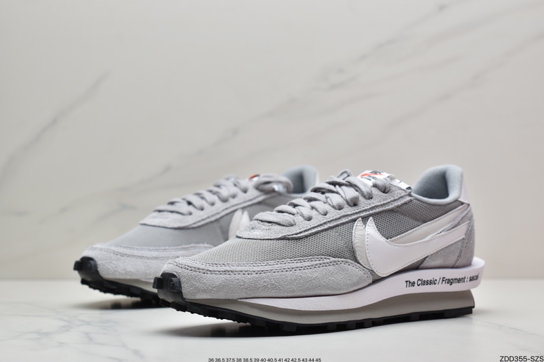 230 Fragment Design x Sacai x LDWaffle 联名解构重叠设计前卫华夫走秀休闲运动鞋 DH2684-001