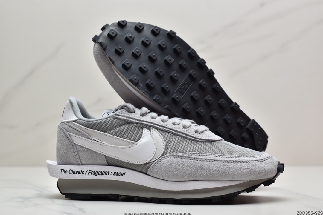 230 Fragment Design x Sacai x LDWaffle 联名解构重叠设计前卫华夫走秀休闲运动鞋 DH2684-001
