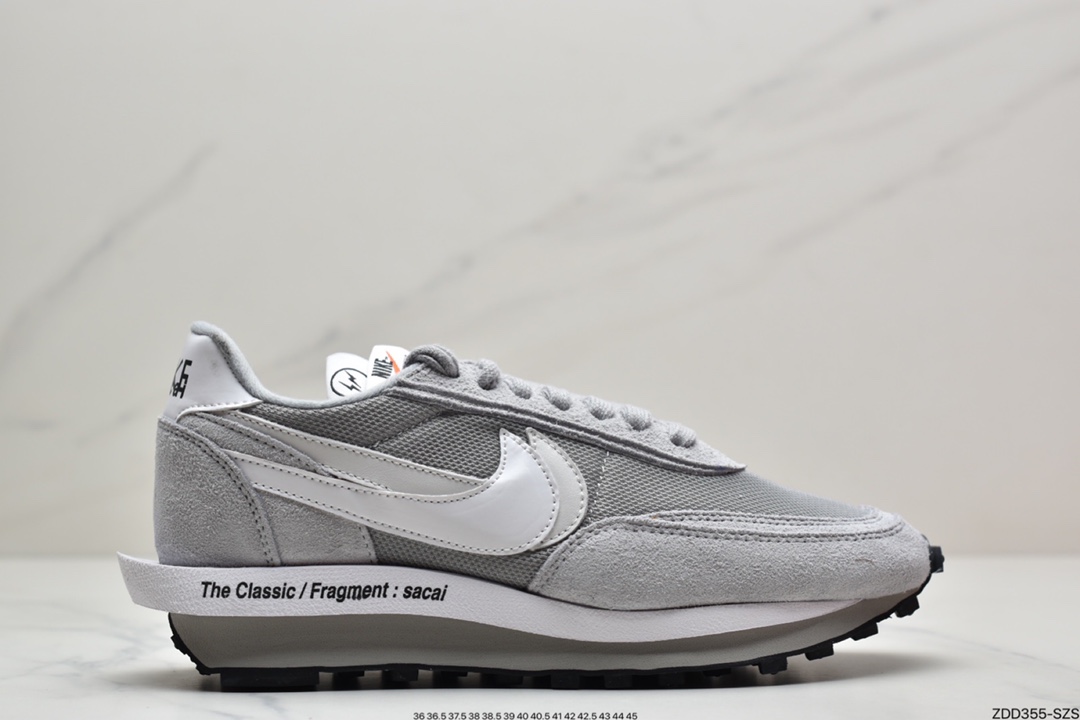 230 Fragment Design x Sacai x LDWaffle 联名解构重叠设计前卫华夫走秀休闲运动鞋 DH2684-001