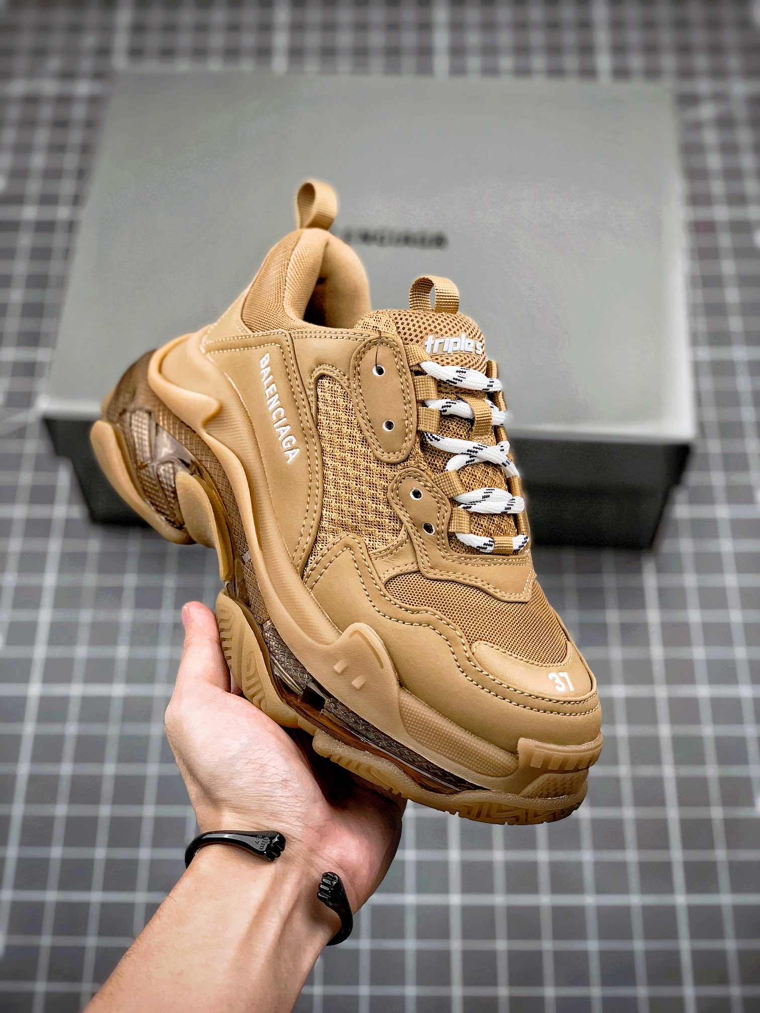 ✈️Balenciaga Triple S 19 versión oficial con colchón de aire versión original pura oficial aviso de envío de tamaño com…