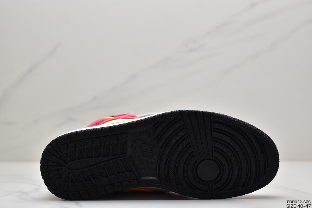340 Air Jordan 1 Retro Hi OG  ” Light Fusion Red ” AJ1乔1 白黄粉  555088-603