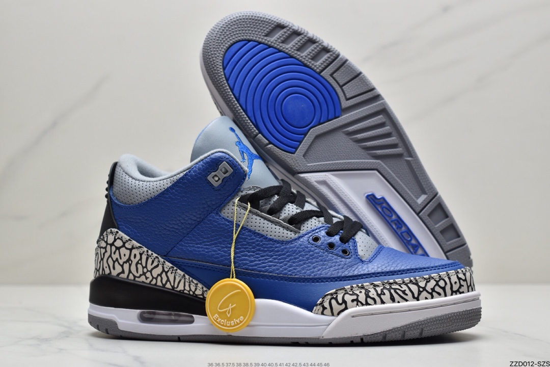 250 乔丹Air Jordan 3 AJ3代中帮复古休闲运动文化篮球鞋 CT8532