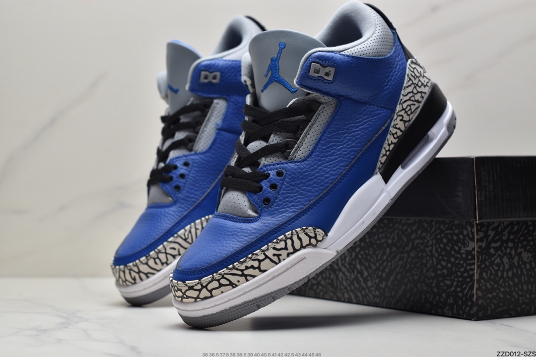 250 乔丹Air Jordan 3 AJ3代中帮复古休闲运动文化篮球鞋 CT8532