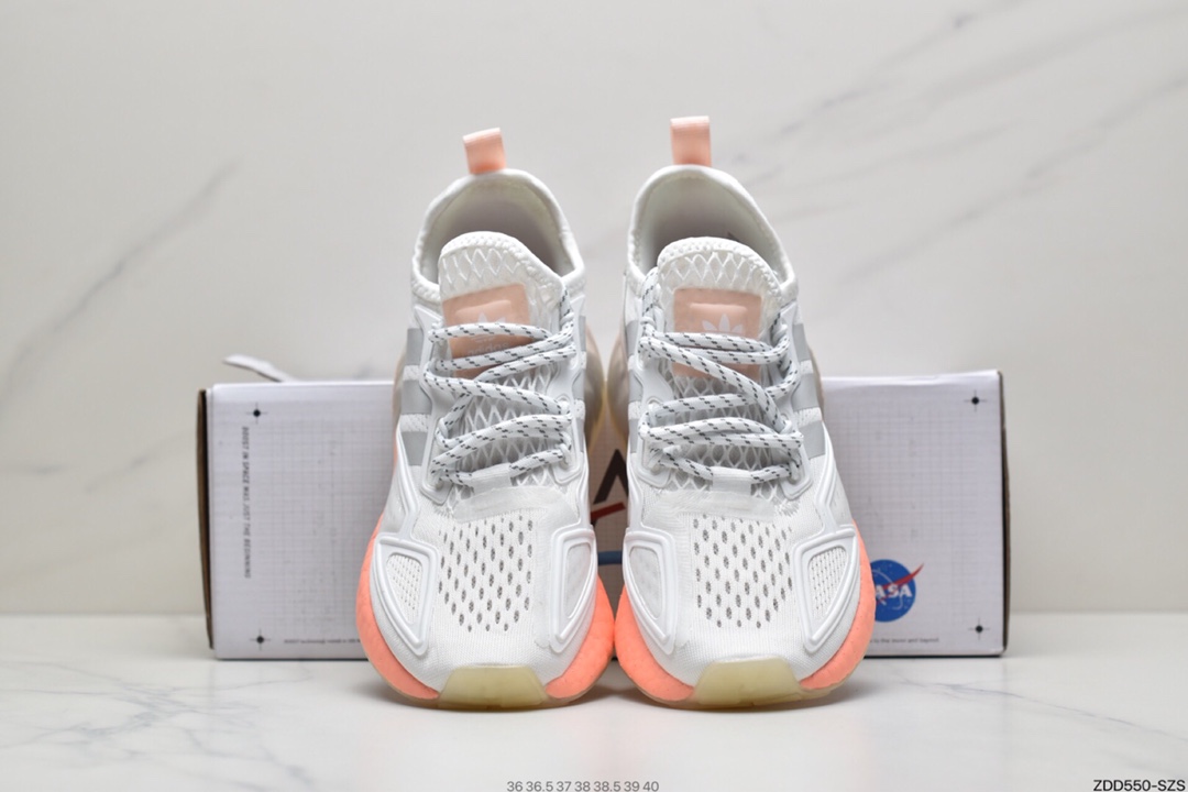 230 阿迪达斯Adidas Originals ZX 2K Boost 全新爆米花缓震休闲运动跑鞋F38773