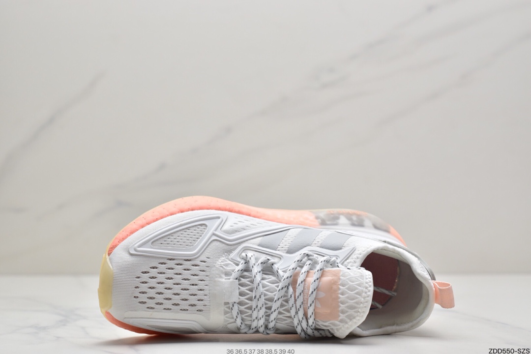 230 阿迪达斯Adidas Originals ZX 2K Boost 全新爆米花缓震休闲运动跑鞋F38773