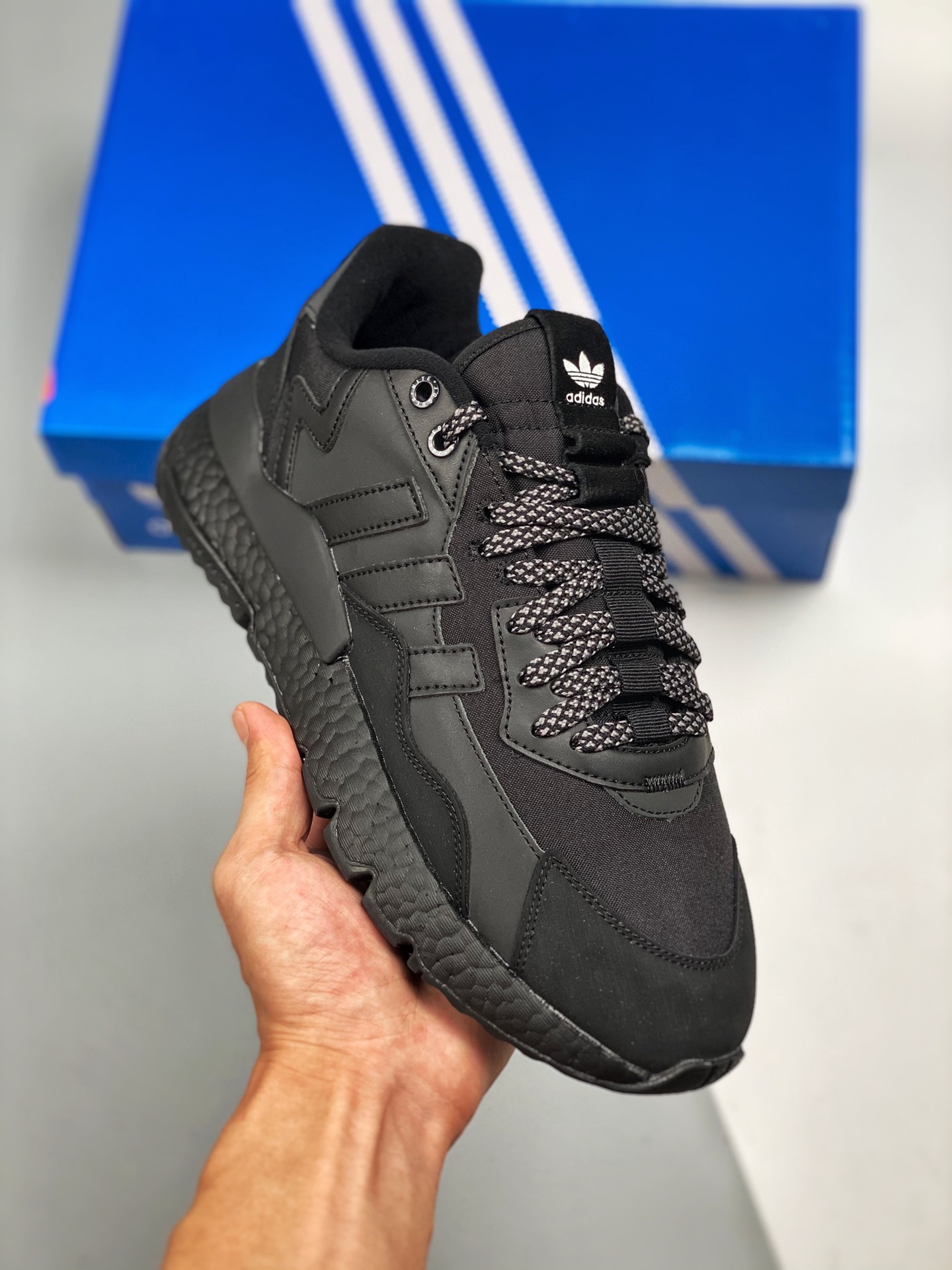 AD Nite Jogger Boost negro trébol colaboración corredor nocturno número de artículo: FZ3661 zapatillas retro running ma…