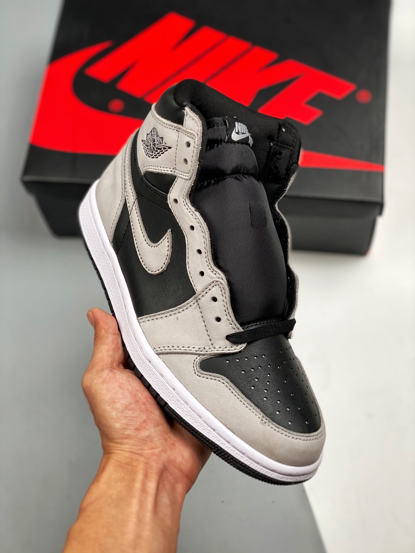 Air Jordan 1 Retro High OG gris oscuro, Shadow 2.0, producción original de fábrica importante, techo de calidad en el m…