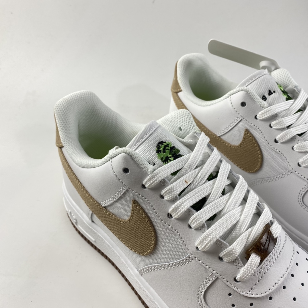 P200  NIKE Air Force 1’07 空军一号帆皮拼接低帮休闲板鞋 CZ0338-101