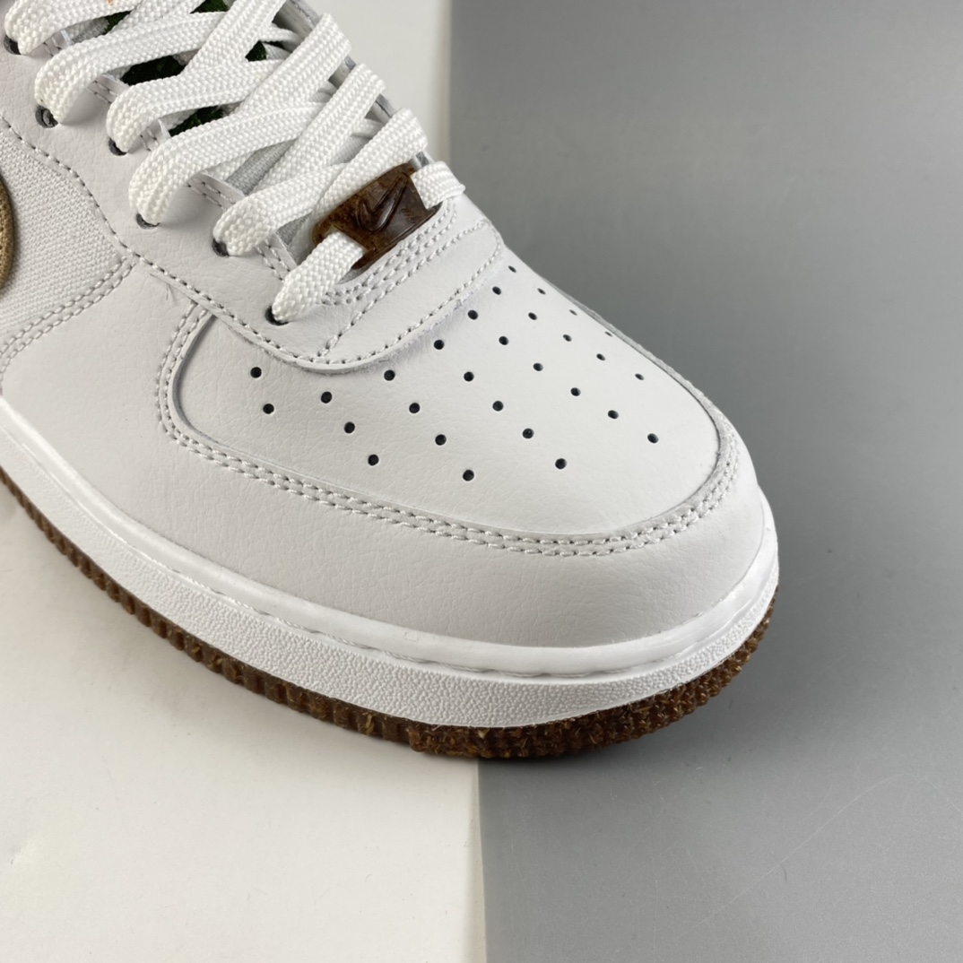 P200  NIKE Air Force 1’07 空军一号帆皮拼接低帮休闲板鞋 CZ0338-101