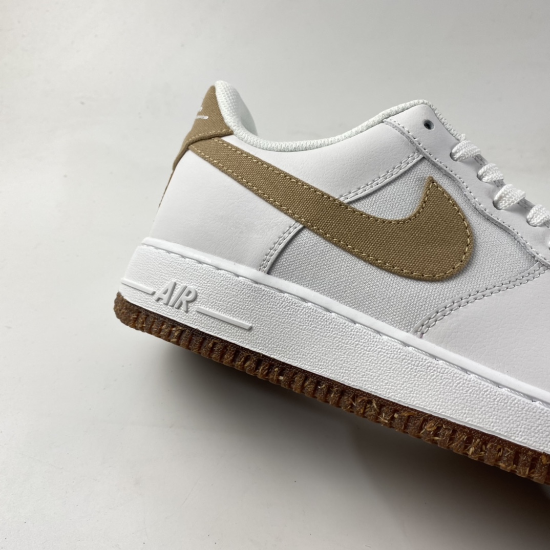 P200  NIKE Air Force 1’07 空军一号帆皮拼接低帮休闲板鞋 CZ0338-101