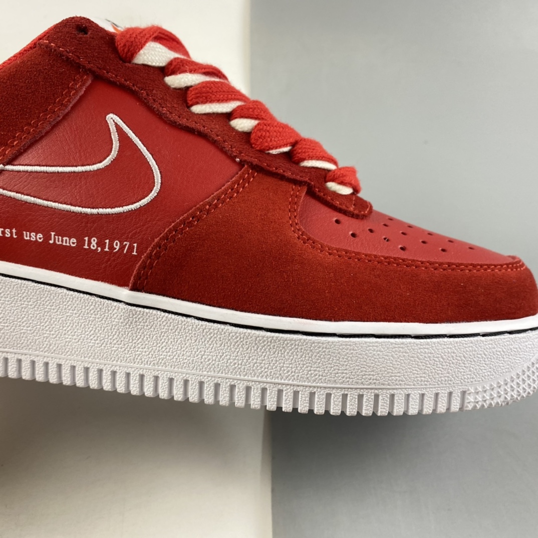 P200  NIKE Air Force 1’07 Low“中国红电绣勾”板鞋 DB3597-600