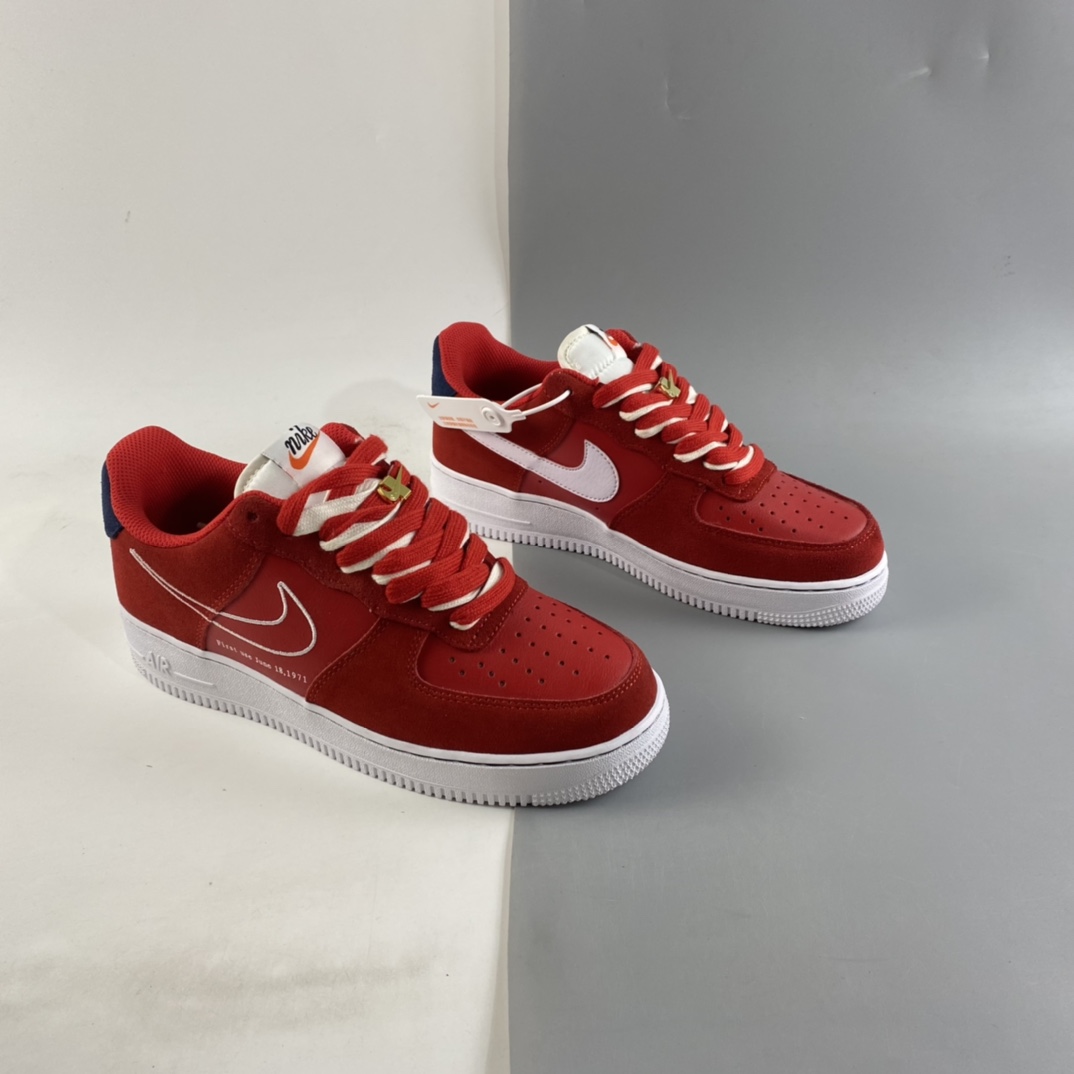 P200  NIKE Air Force 1’07 Low“中国红电绣勾”板鞋 DB3597-600