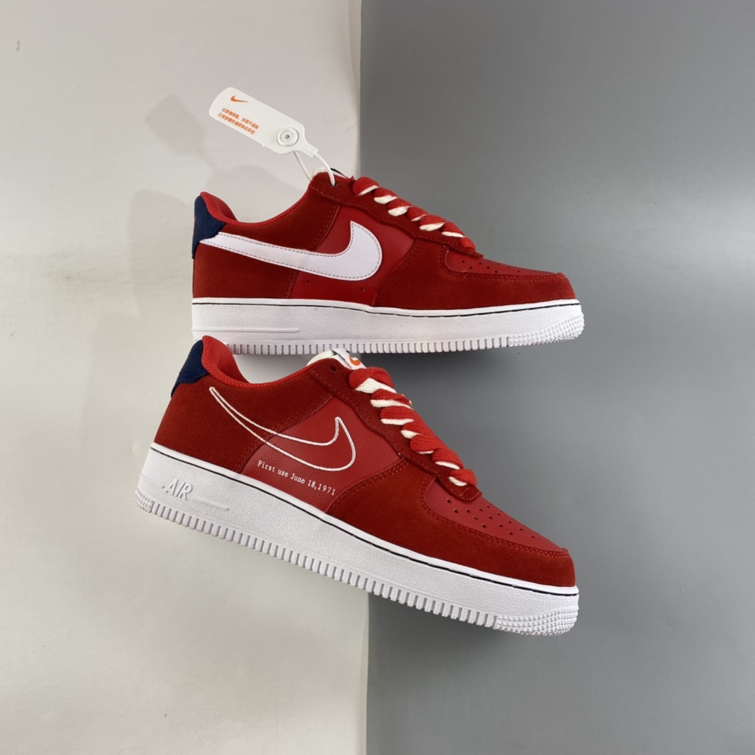 P200  NIKE Air Force 1’07 Low“中国红电绣勾”板鞋 DB3597-600