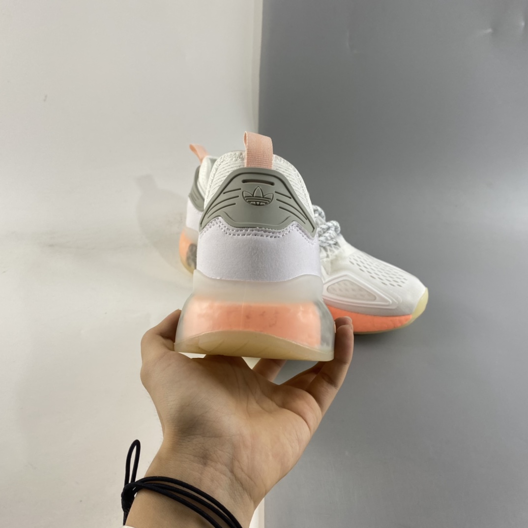 P220  Ad ZX 2K Boost 网纱针织呼吸面套脚休闲运动慢跑鞋 FY2013