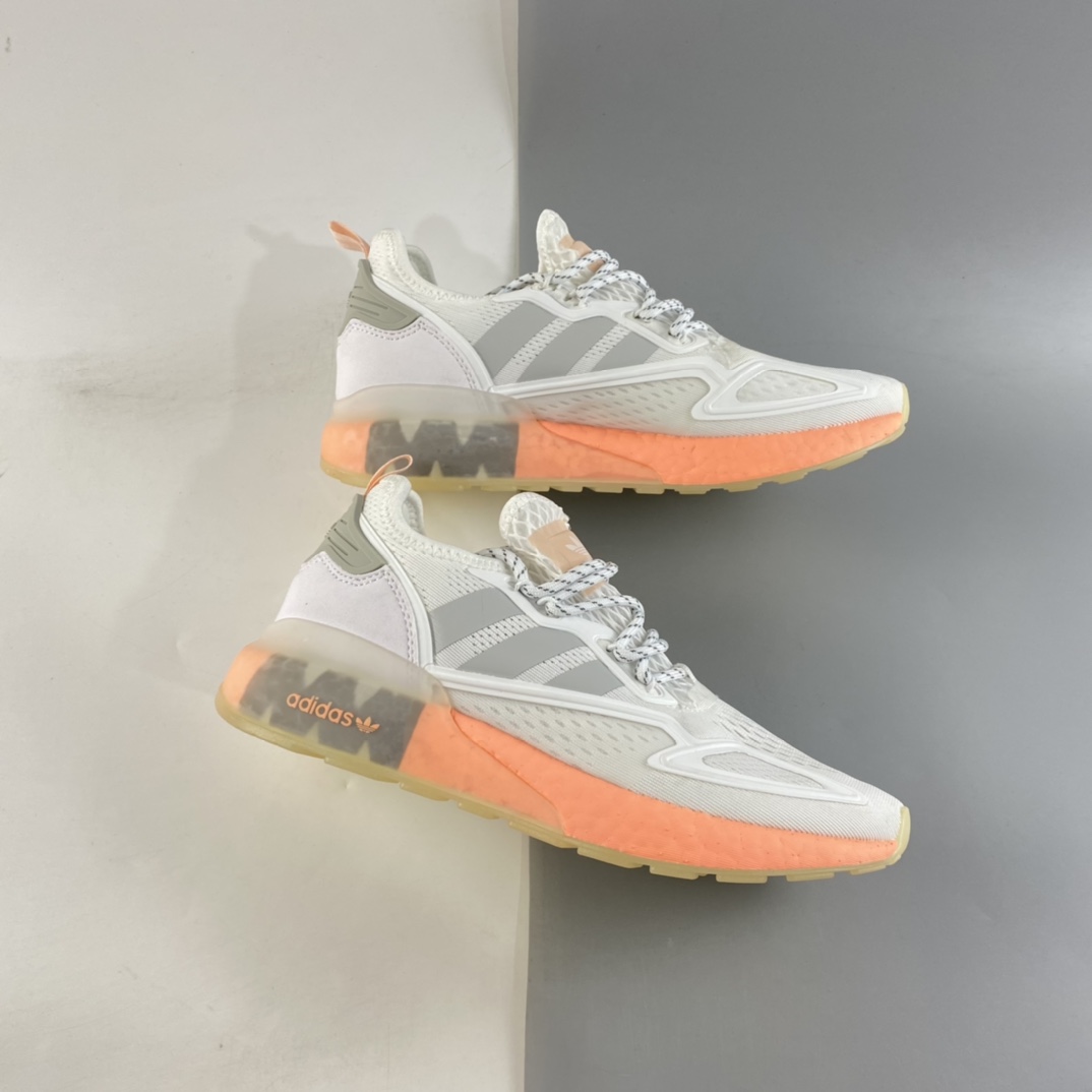 P220  Ad ZX 2K Boost 网纱针织呼吸面套脚休闲运动慢跑鞋 FY2013