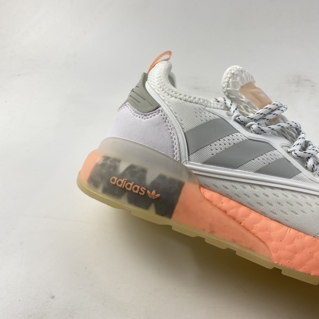 P220  Ad ZX 2K Boost 网纱针织呼吸面套脚休闲运动慢跑鞋 FY2013