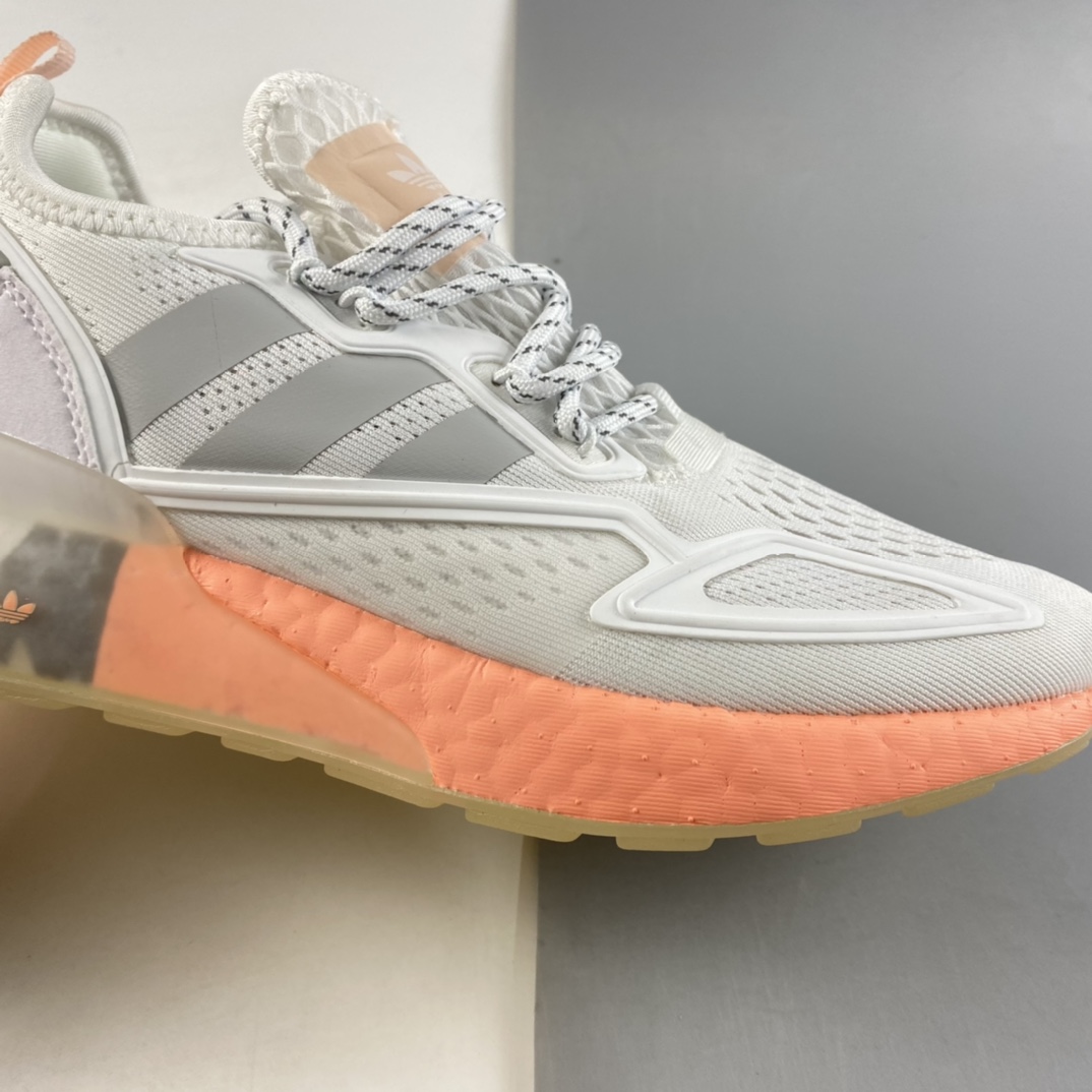 P220  Ad ZX 2K Boost 网纱针织呼吸面套脚休闲运动慢跑鞋 FY2013