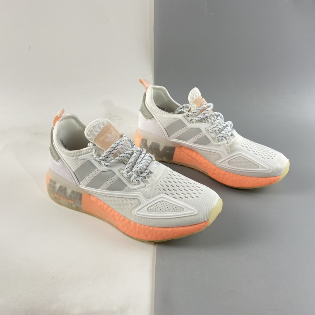 P220  Ad ZX 2K Boost 网纱针织呼吸面套脚休闲运动慢跑鞋 FY2013