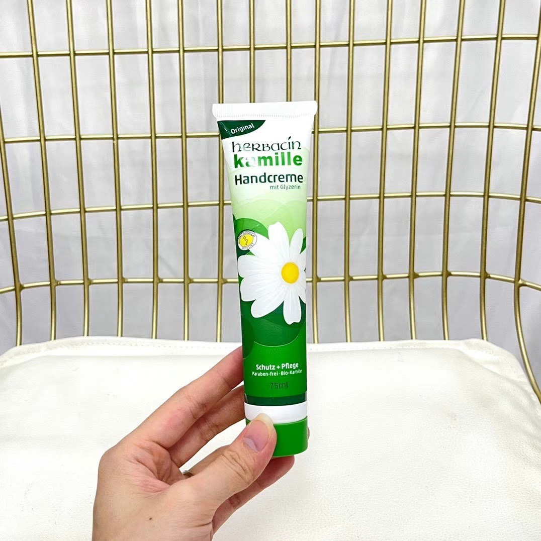Crema de manos alemana Herbacin 75ml! Pequeña mandarina, hidratante y suave, la crema de manos de pequeña mandarina ocu…